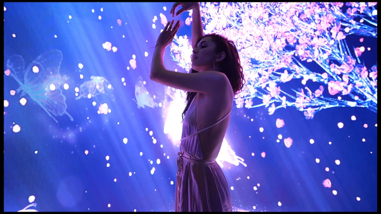 Угловая LED-фотозона — фотография из материалов PrismaBox